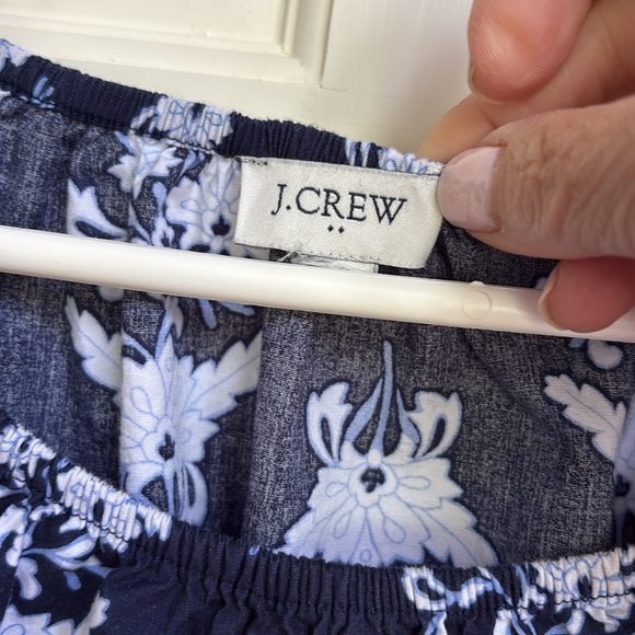 Floral cotton-blend poplin raglan tiered mini dress - Picture 3 of 5